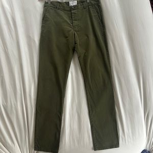 Sandro slim fit green chinos